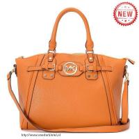 michael kors pebbled leer groot oranje boekentassen Store Rotterdam x3cy4140